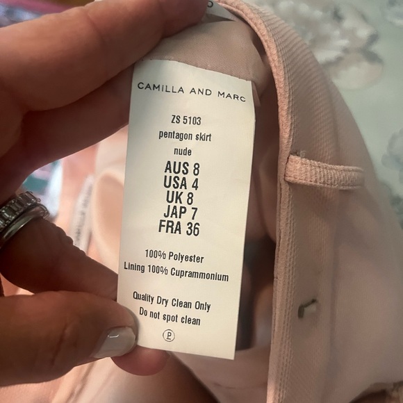 Camilla and Marc Size 4 Skirt in salmon Color Never worn - Picture 6 of 8